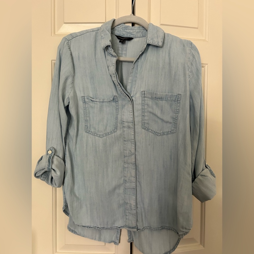 Banana Republic Soft Blue Collared Shirt